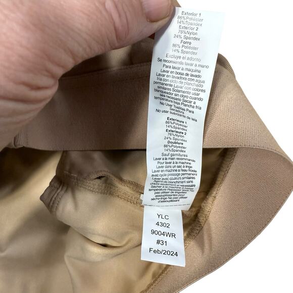 Tommie Copper Women's Shoulder Support Compression Bra Front Zipper 2XL Nude - Picture 7 of 9